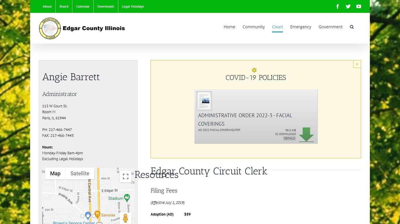 Circuit Clerk – Edgar County